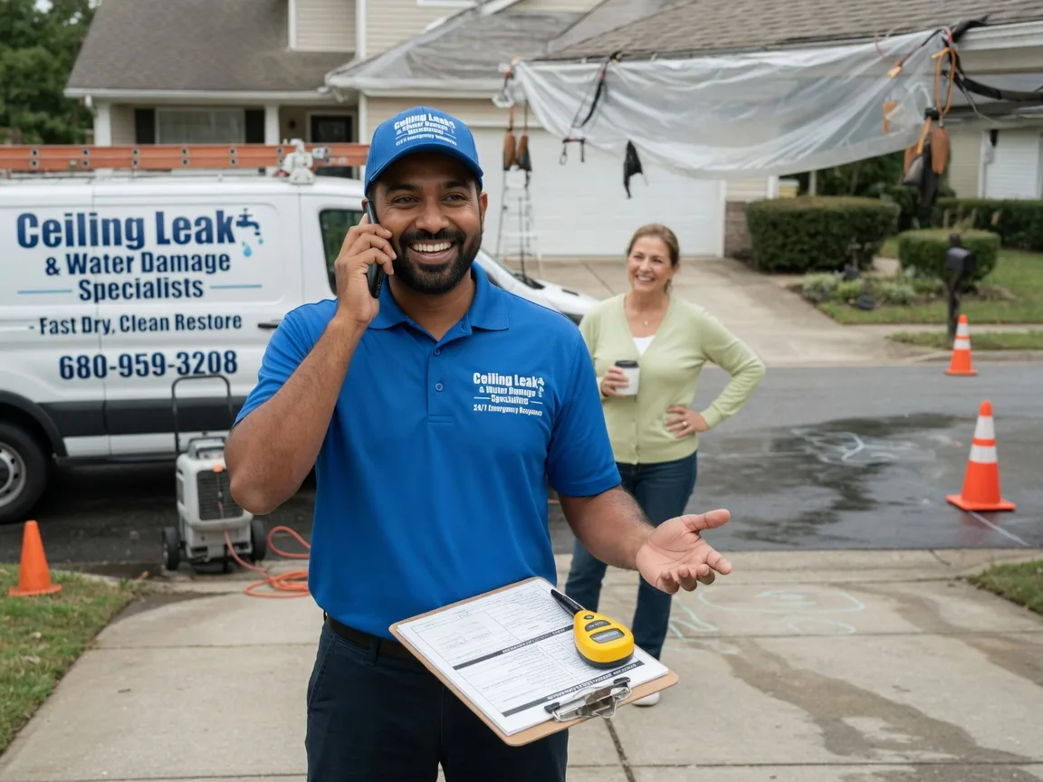 Ceiling Leak Cleanup Winona Lake, IN FAQs